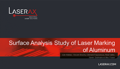 Cover for Surface Analysis Study of Laser Marking on Aluminum