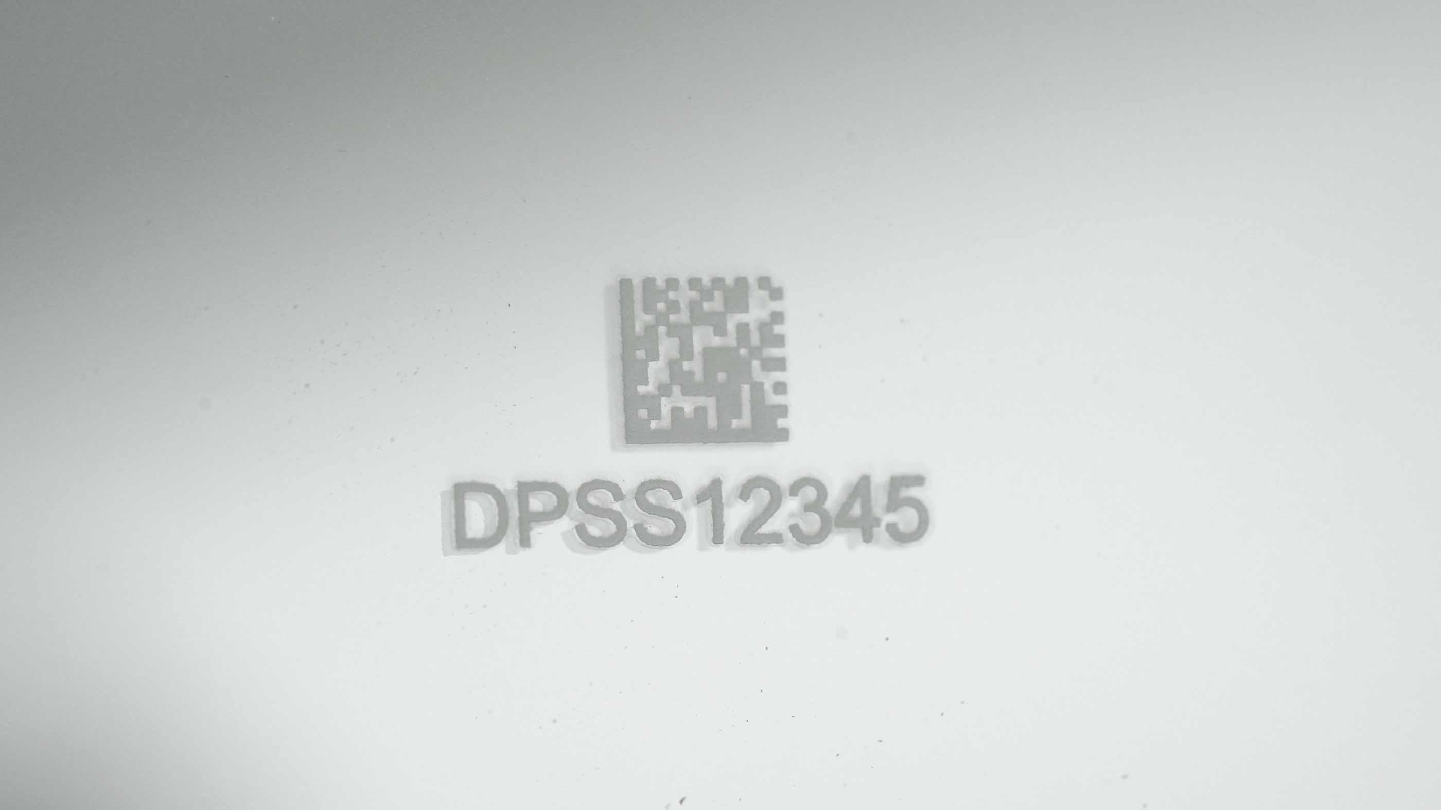 Wafer marking on glass