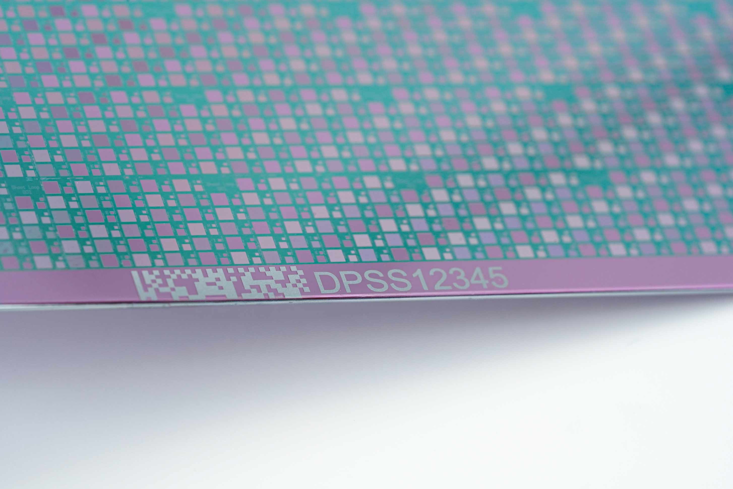 Laser marking on silicon wafer