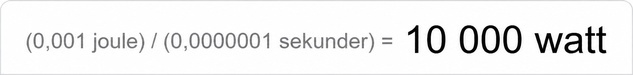 Beräkning av toppeffekt
