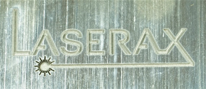 Deep logo engraving