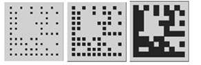 Figure 8: DMC with varying fillings (30%, 55%, and 100% respectively).