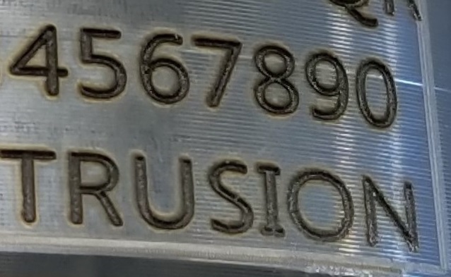 Laser Engraving Black Only