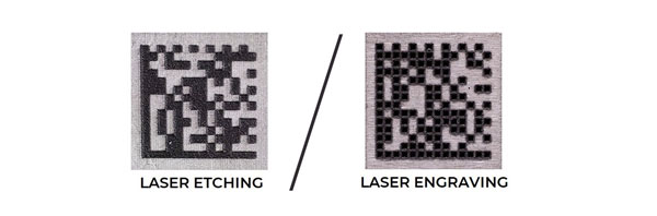 Laser etching vs. laser engraving