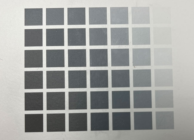 Plastic laser marking colors