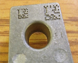 Figure 11: Photo of sample after a treatment of 20 seconds with S460 balls and another 20 seconds with S170 balls.