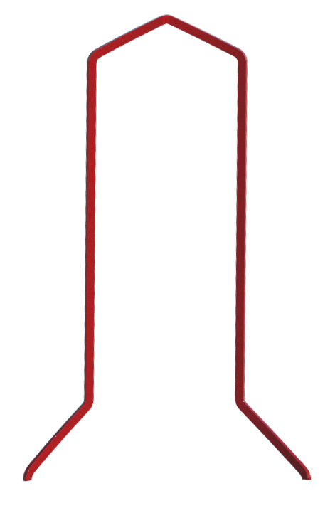 A rendering of a hairpin