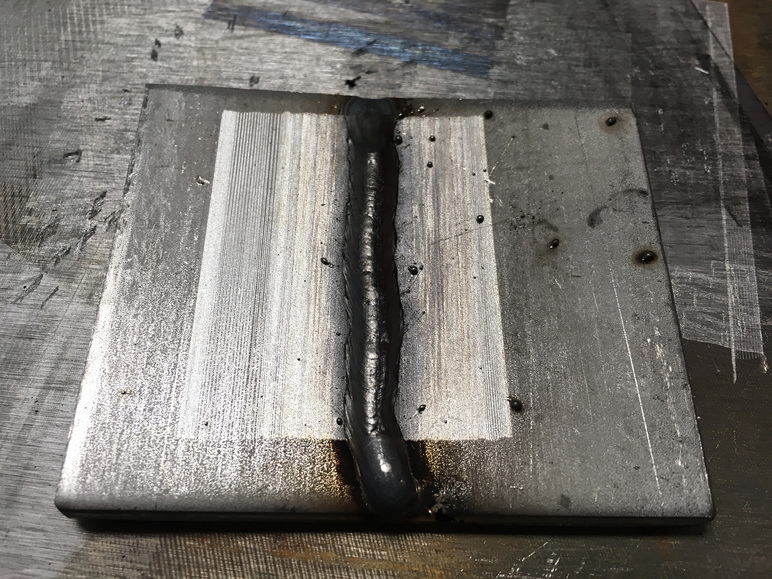 Laser cleaning of weld on stainless steel