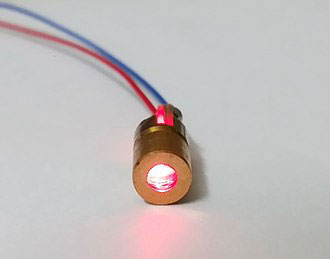 A laser diode emitting light to be pumped into a fiber laser