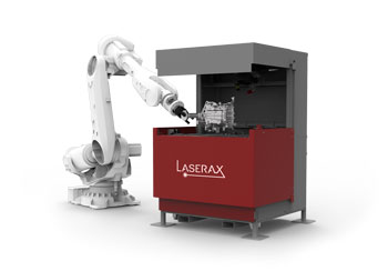 Laserbeschriftungs-Maschine mit automatisierter Tür 