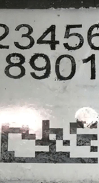 Serial numbers on steel