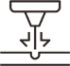 Laser head and material marked icon