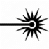 Laserstrahlsymbol