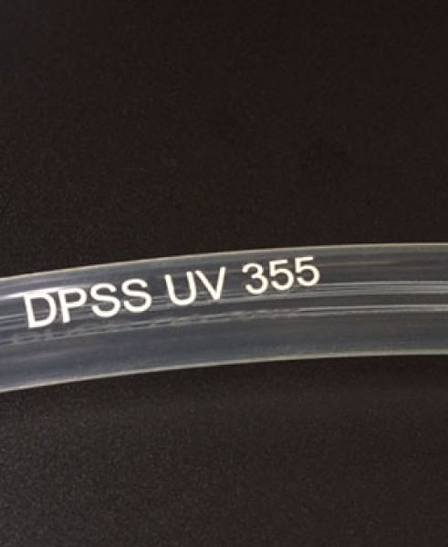 Transparent Plastic Tube Laser Marking
