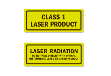 Class 1 1m Laser Product Labels