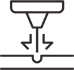 Laser head and material marked icon