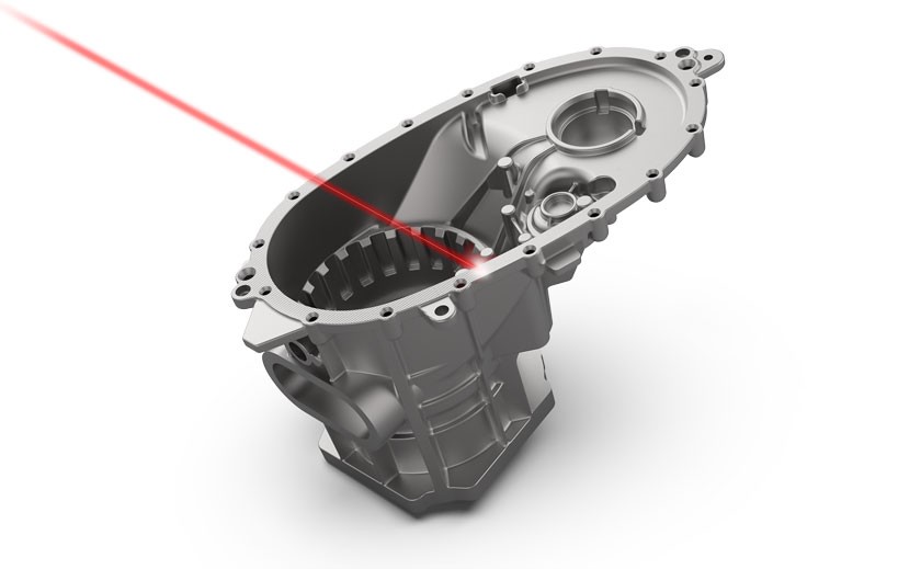 Laser texturing of an engine block