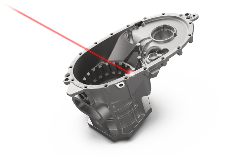 Laser texturing of an engine block