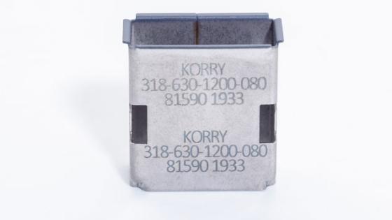 Metal with laser etching