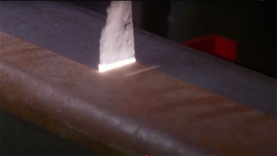 Laser Rust Removal Metal Beam