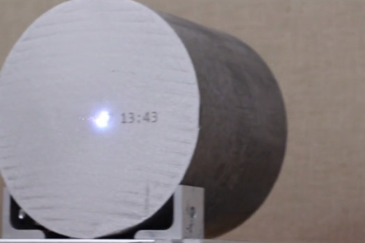 On The Fly Laser Marking of Aluminum