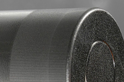 Laser texturing on a battery casing
