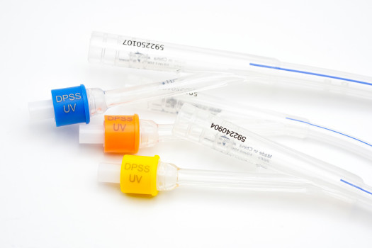 UV laser catheter marking