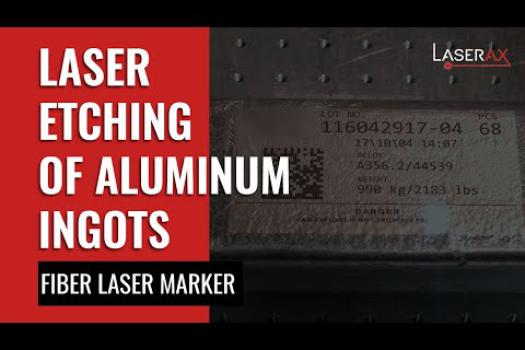 Laser Etching of an Aluminum Ingot