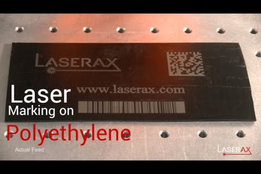Laser Marking on Polyethylene. Demonstration of Laser Engraving on Plastics | Laserax