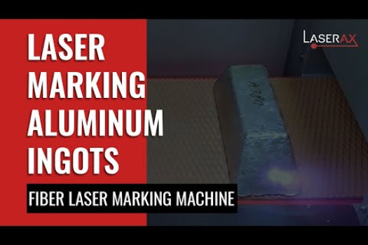 Laser Marking of Aluminum Ingots Moving on a Conveyor